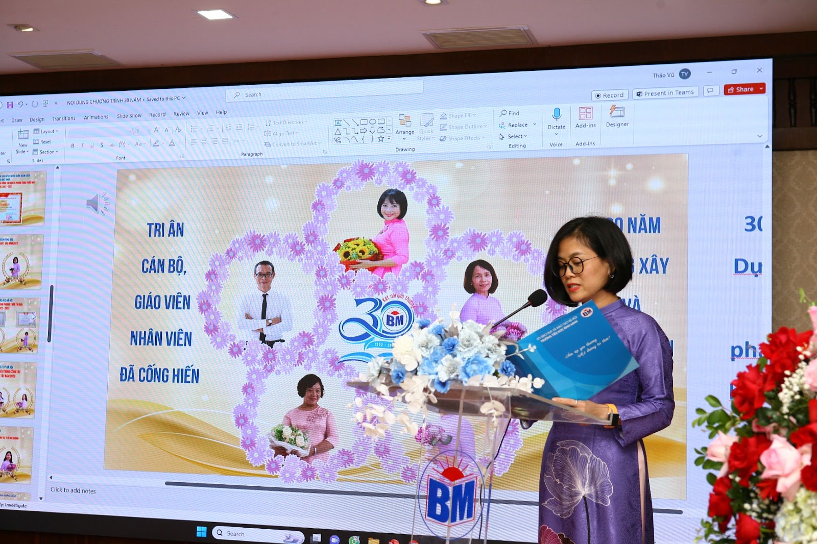 CHÀO MỪNG 41 NĂM NGÀY NHÀ GIÁO VIỆT NAM  20/11 - KỶ NIỆM 30 NĂM THÀNH LẬP TRƯỜNG TIỂU HỌC BÌNH MINH 9