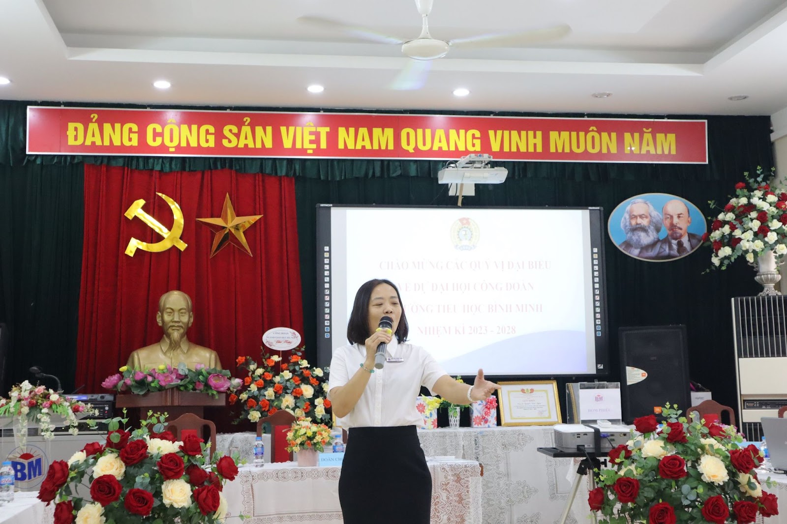 ĐẠI HỘI CÔNG ĐOÀN TRƯỜNG TIỂU HỌC BÌNH MINH NHIỆM KỲ 2023-2028  1