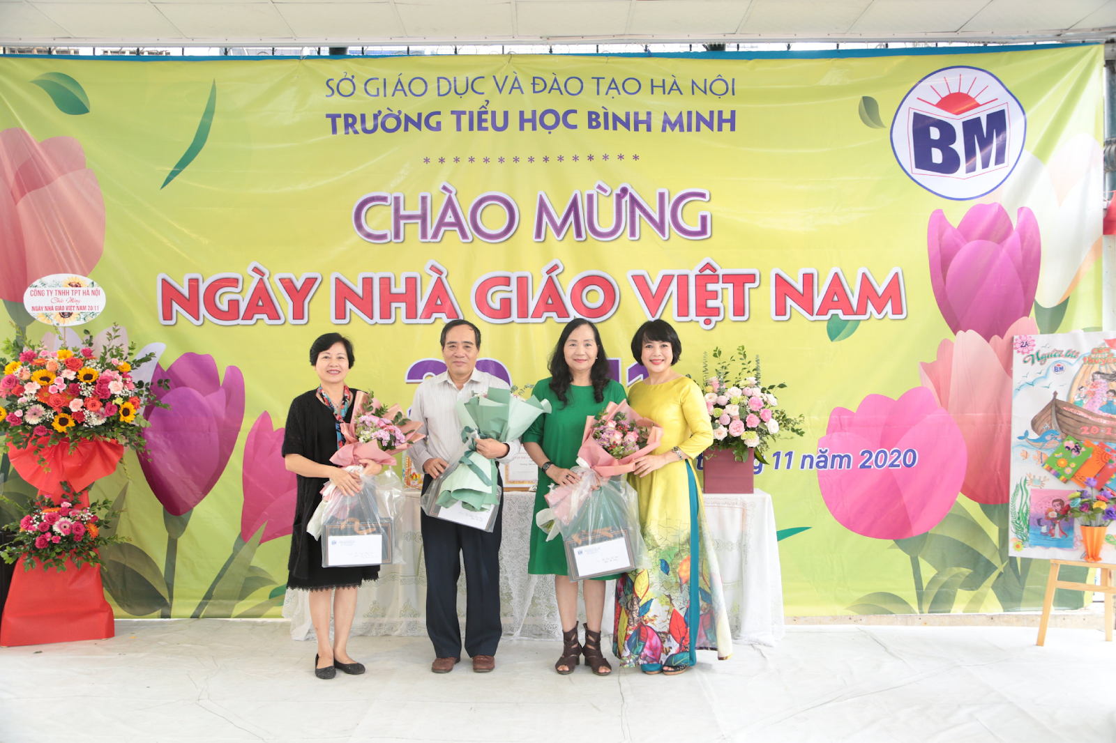 Hoạt động chào mừng Ngày Nhà giáo Việt Nam 20/11 của  Thầy và trò trường Tiểu học Bình Minh 7