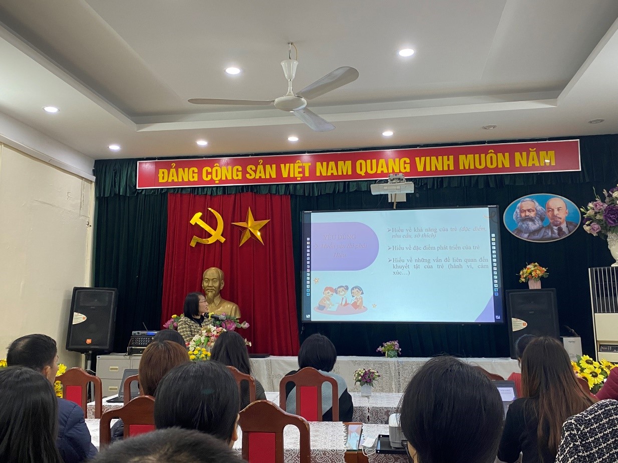 HỘI NGHỊ NÂNG CAO CHẤT LƯỢNG CHĂM SÓC TRẺ KHUYẾT TẬT TẠI TRƯỜNG TIỂU HỌC BÌNH MINH. 1