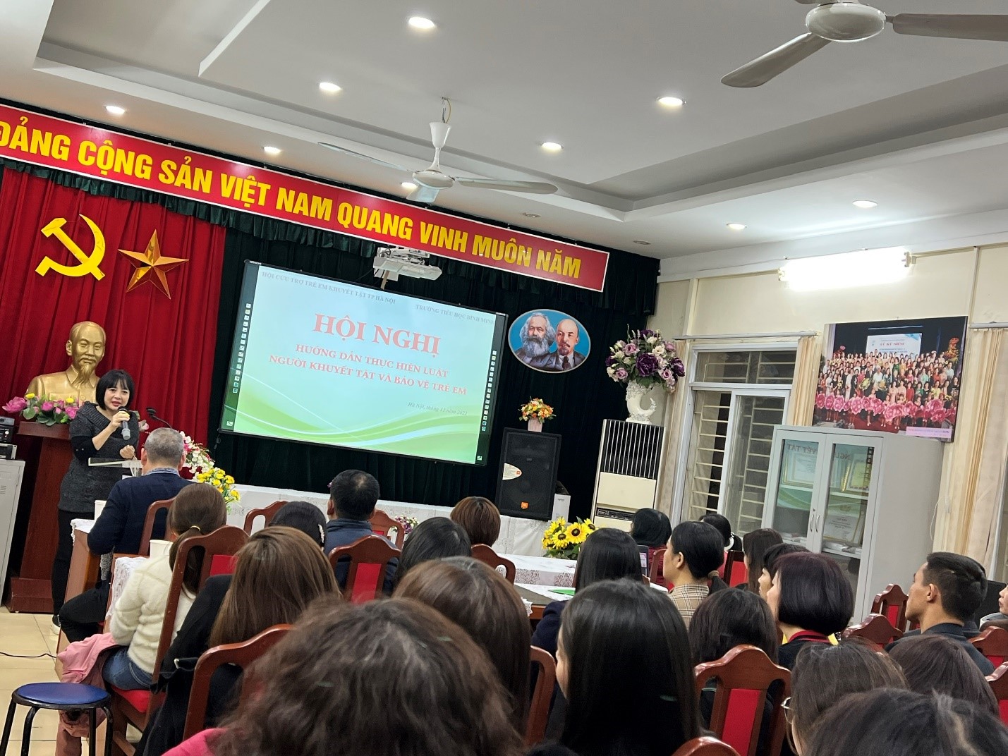 HỘI NGHỊ NÂNG CAO CHẤT LƯỢNG CHĂM SÓC TRẺ KHUYẾT TẬT TẠI TRƯỜNG TIỂU HỌC BÌNH MINH. 7