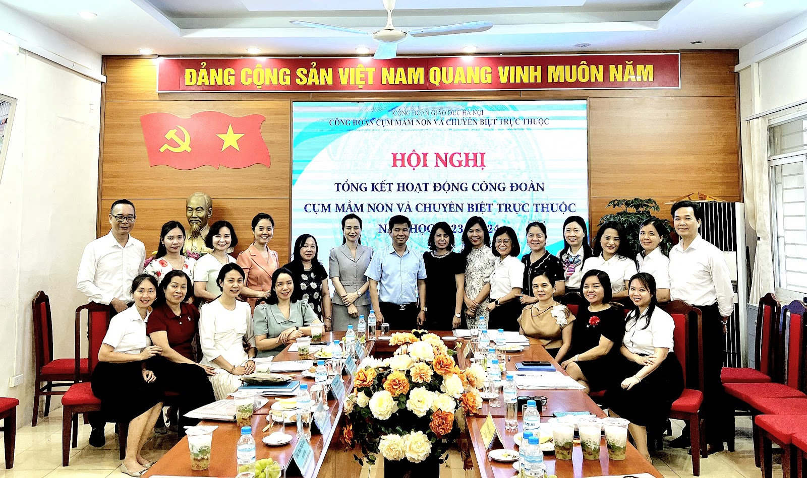 HỘI NGHỊ TỔNG KẾT HOẠT ĐỘNG CÔNG ĐOÀN CỤM TRƯỜNG  MẦM NON VÀ CHUYÊN BIỆT TRỰC THUỘC NĂM HỌC 2023 - 2024 11