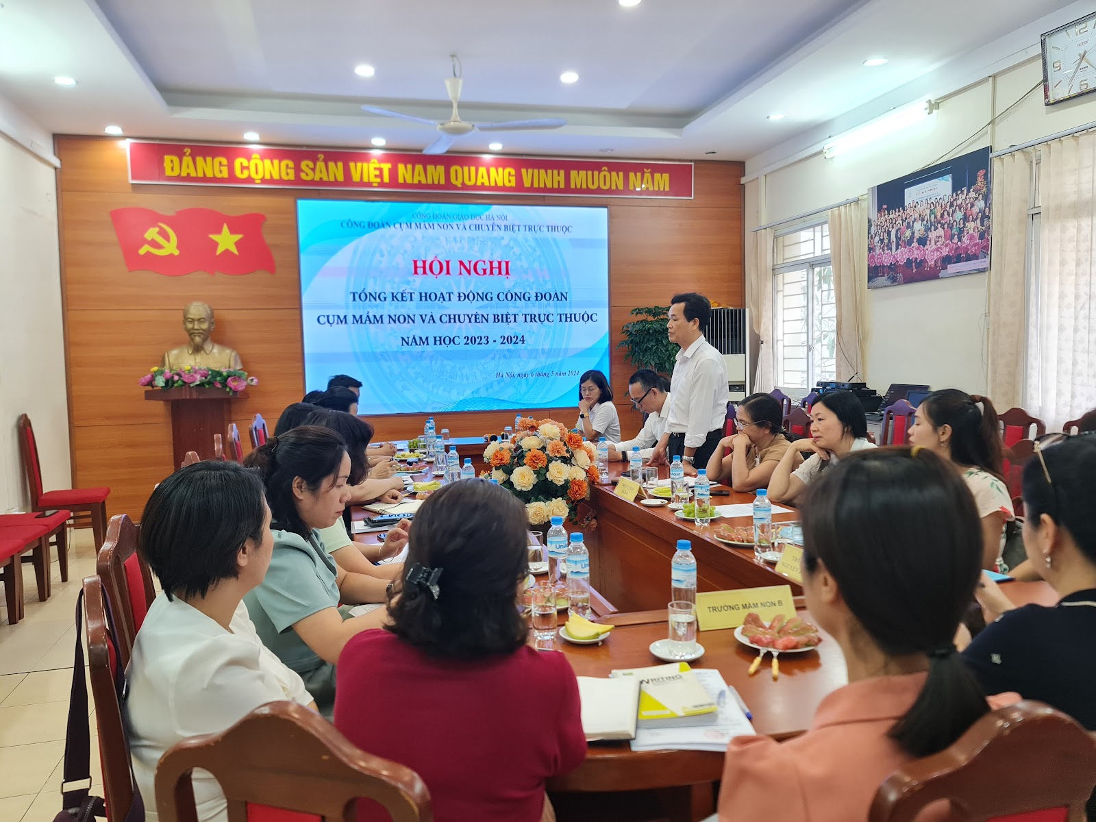 HỘI NGHỊ TỔNG KẾT HOẠT ĐỘNG CÔNG ĐOÀN CỤM TRƯỜNG  MẦM NON VÀ CHUYÊN BIỆT TRỰC THUỘC NĂM HỌC 2023 - 2024 5