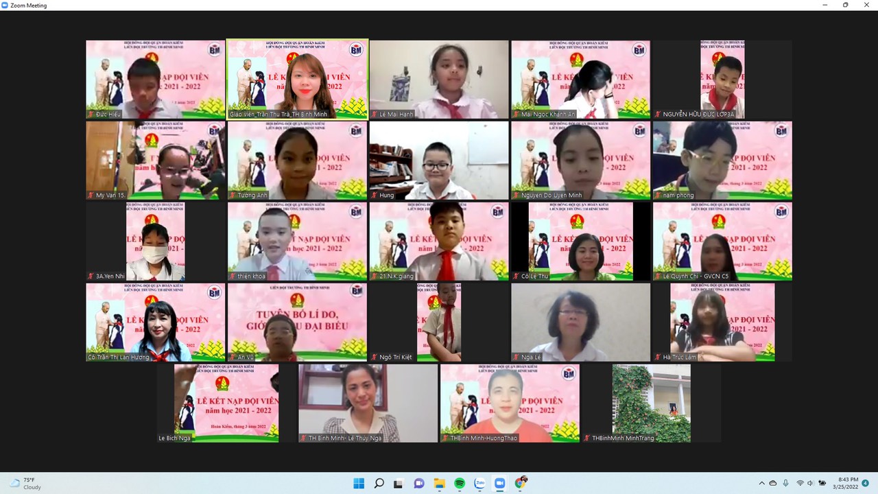 Lễ kết nạp Đội viên - niềm tự hào của mỗi học sinh trường tiểu học Bình Minh. 2
