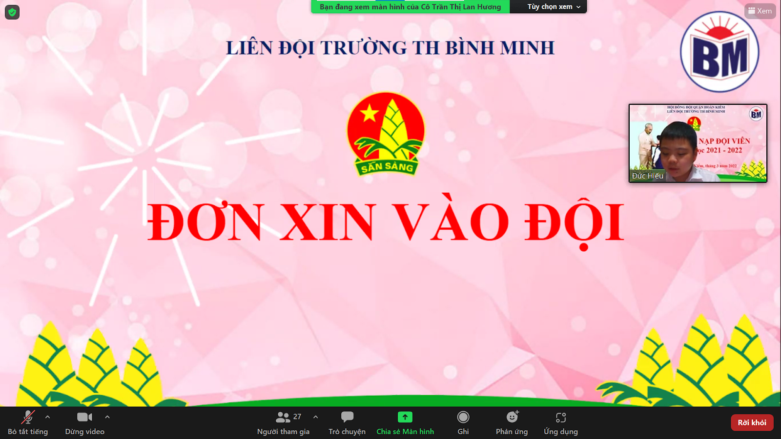 Lễ kết nạp Đội viên - niềm tự hào của mỗi học sinh trường tiểu học Bình Minh. 4