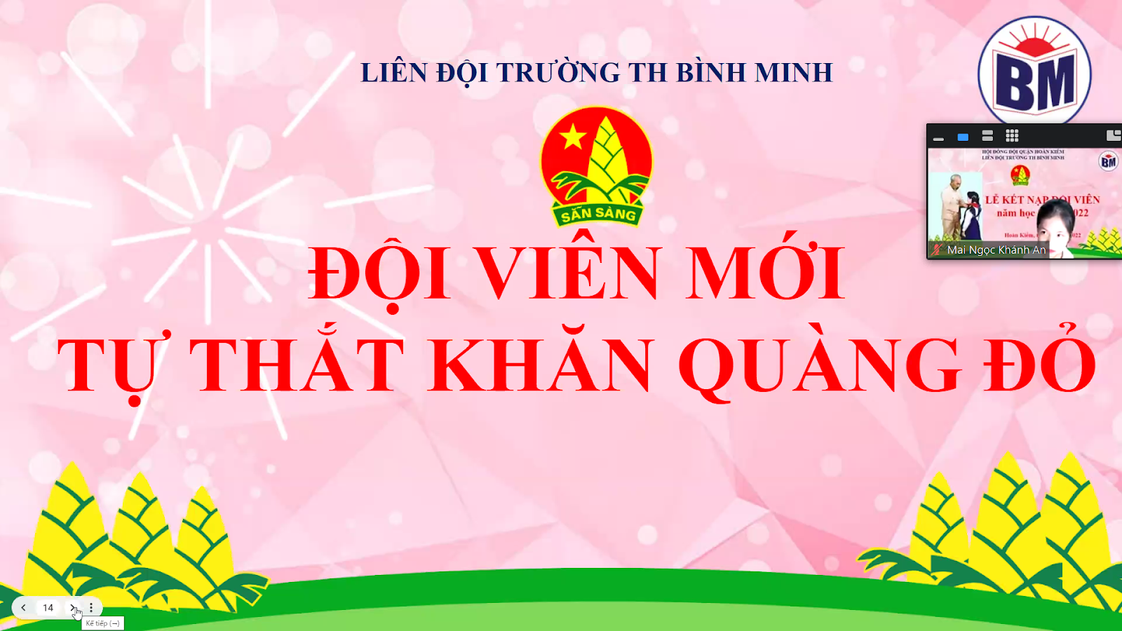 Lễ kết nạp Đội viên - niềm tự hào của mỗi học sinh trường tiểu học Bình Minh. 6