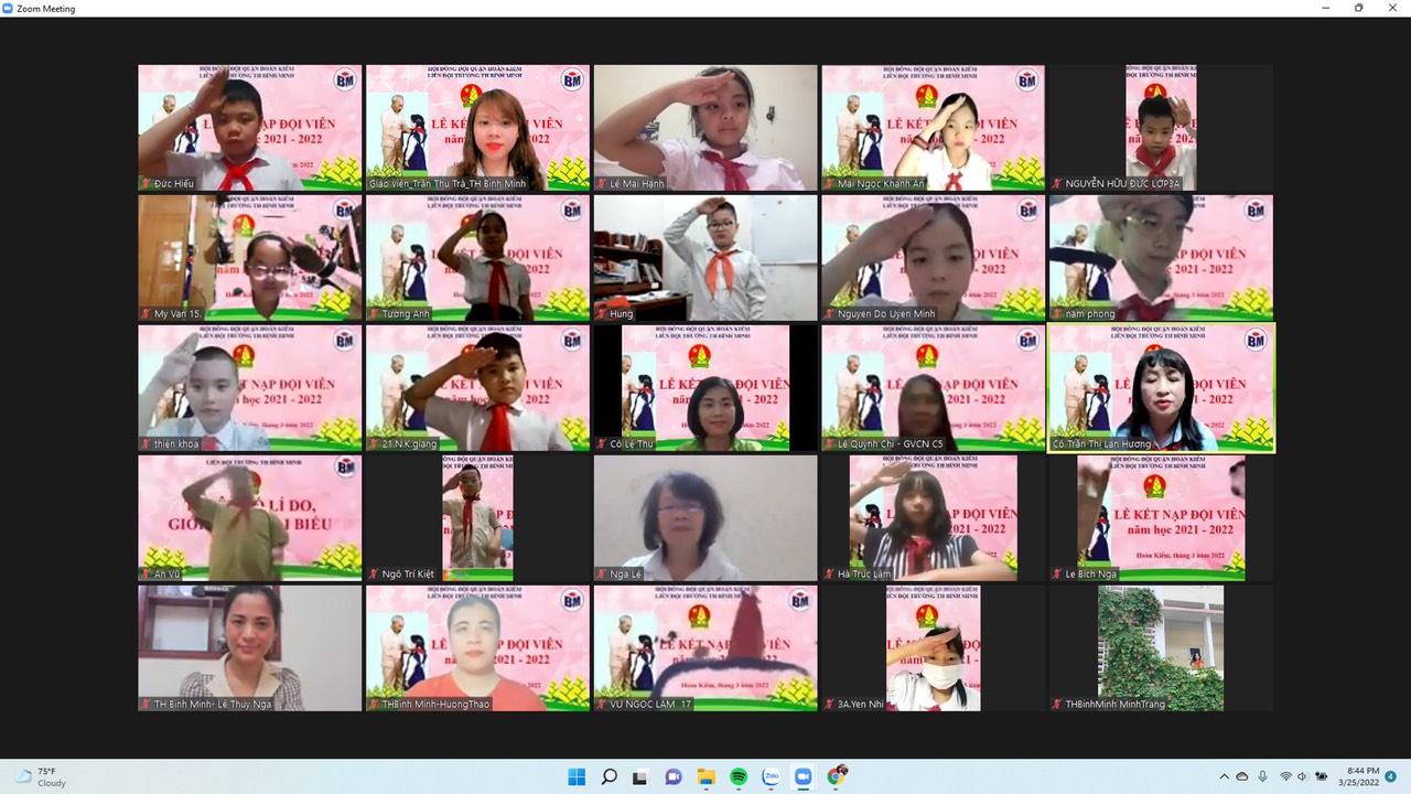 Lễ kết nạp Đội viên - niềm tự hào của mỗi học sinh trường tiểu học Bình Minh. 8