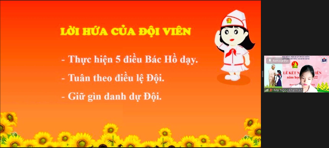 Lễ kết nạp Đội viên - niềm tự hào của mỗi học sinh trường tiểu học Bình Minh. 9