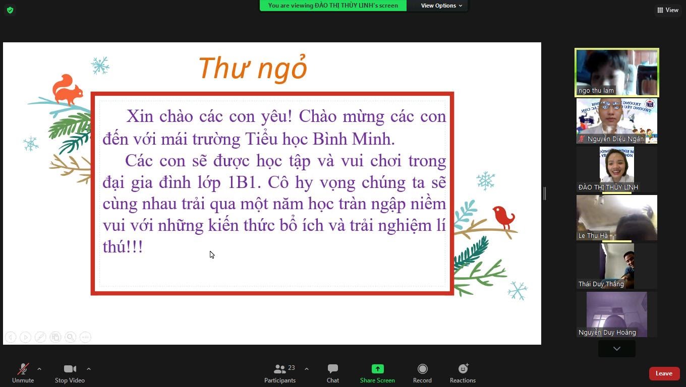 NIỀM VUI  NGÀY TỰU TRƯỜNG 3