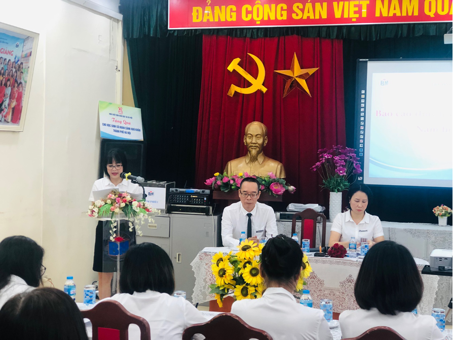 TRƯỜNG TIỂU HỌC BÌNH MINH LONG TRỌNG TỔ CHỨC HỘI NGHỊ CÁN BỘ, GIÁO VIÊN VÀ NGƯỜI LAO ĐỘNG  NĂM HỌC 2022 – 2023    1