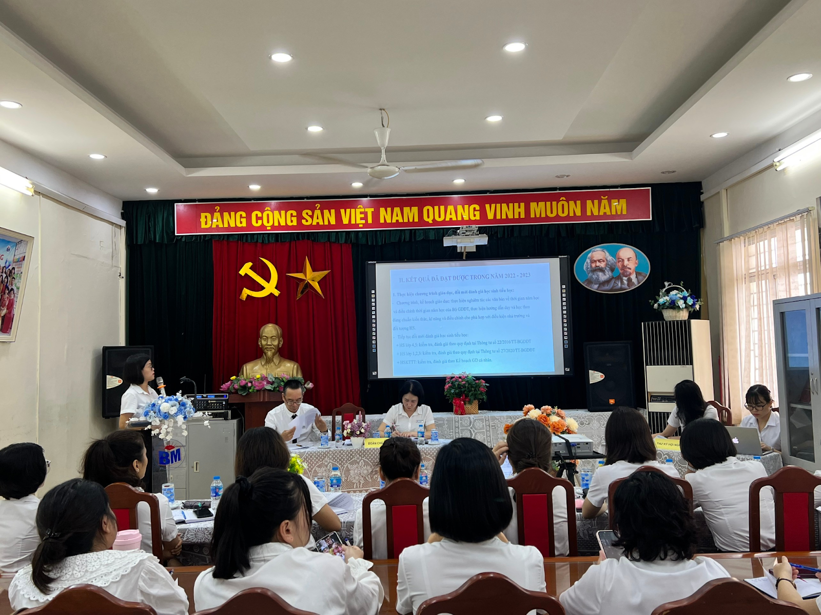 TRƯỜNG TIỂU HỌC BÌNH MINH LONG TRỌNG TỔ CHỨC HỘI NGHỊ NHÀ GIÁO, CÁN BỘ QUẢN LÝ GIÁO DỤC, NGƯỜI LAO ĐỘNG NĂM HỌC 2023 – 2024   1
