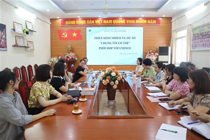 TRƯỜNG TIỂU HỌC BÌNH MINH PHỐI HỢP UNESCO TRIỂN KHAI DỰ ÁN “CHÚNG TÔI CÓ THỂ