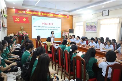 TỔNG KẾT VÀ CHIA TAY ĐOÀN SINH VIÊN KIẾN TẬP SƯ PHẠM KHOA CÔNG TÁC XÃ HỘI - TRƯỜNG ĐẠI HỌC SƯ PHẠM HÀ NỘI.