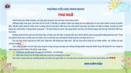 THƯ NGỎ YÊU THƯƠNG