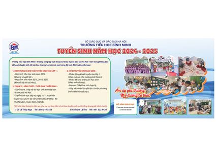 THÔNG BÁO TUYỂN SINH NĂM HỌC 2024 - 2025