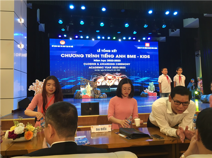 LỄ TỔNG KẾT CHƯƠNG TRÌNH TIẾNG ANH BME-KIDS NĂM HỌC 2022 – 2023