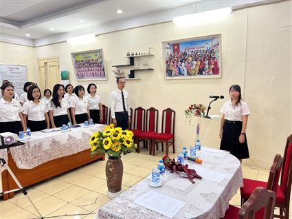TRƯỜNG TIỂU HỌC BÌNH MINH LONG TRỌNG TỔ CHỨC HỘI NGHỊ CÁN BỘ, GIÁO VIÊN VÀ NGƯỜI LAO ĐỘNG  NĂM HỌC 2022 – 2023