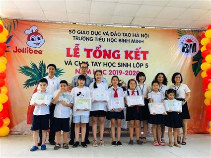 Lễ tổng kết năm học 2019-2020 đồng chia tay học sinh lớp 5 thành công tốt đẹp